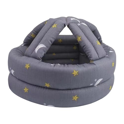 Harilla Casque de Protection Anti-collision Réglable Protection Contre Les Chutes Casquette Protection de Tête pour Personnes âgées, Gris