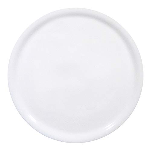 HENDI Lot de 6 assiettes à pizza, en porcelaine, conviennent au lave-vaisselle et au micro-ondes, diamètre : 280 mm, blanches