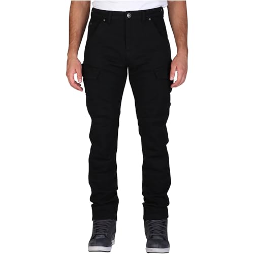 Modeka Brandon Cargo Vaqueros de moto (Black,Short 40)