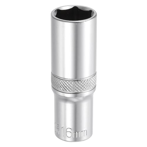 HARFINGTON 6 Points Deep Socket 3/8" Drive 16mm Deep Metric CR-V Steel