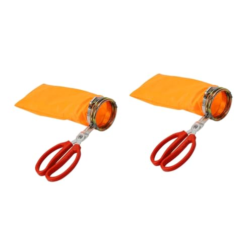BESPORTBLE 2pcs Longan Picker Fruit Picking Basket Easy to Use for Garden Stainless Steel