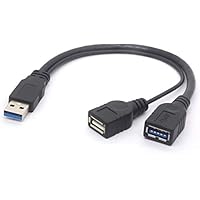 Tomost – Cavo USB 3.0 Maschio-Maschio Corto Con Ferrite – 5 Gbps, Ricarica Veloce 3A - 2