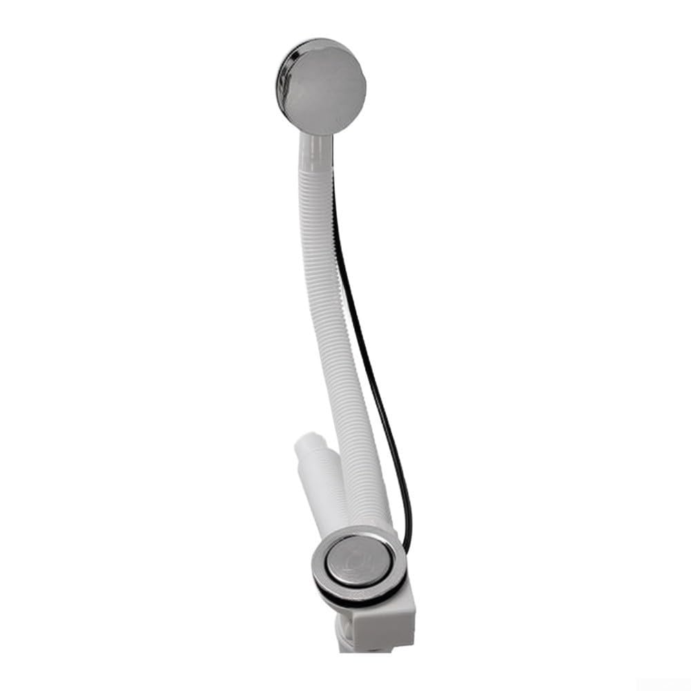 Desagüe Baño con Rebosadero 48cm ABS Desagüe Baño con Rebosadero(white)