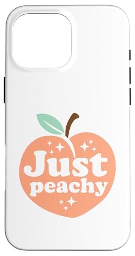 Womens and More Graphic Casual Summer Just Peachy �X�}�z�P�[�X iPhone 16 Pro Max �p