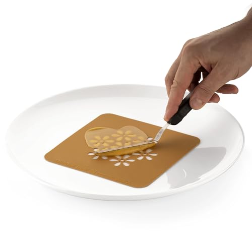 Silikomart Silicone Food-Decorating Stencil 6-5/16 Inch x 6-5/16 Inch Overall, Pack of 2 - Cherry Blossoms - Thumbnail 3