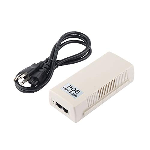 Inyector PoE 48V Lon0167 de 2 puertos con enchufe US, con divisor de alimentación para red Ethernet blanco miniatura 1