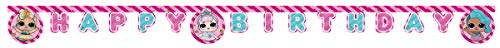 Procos L.O.L. Surprise! Buchstaben-Girlande "Happy Birthday" Partykette,Rosa, 2m