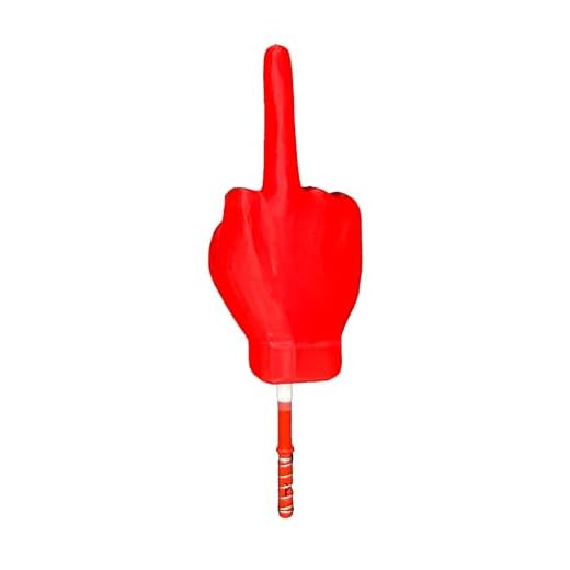 MakerMeech Middle Finger Fishing Bobber, Unique Gift for Fishermen (Red)