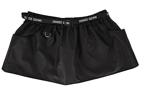 Dingo Gear Trainingsgürtel L 80-105 cm Arbeitskirt Schutzbekleidung Agility Trainer Helfer Ipo Sporthund Schwarz S02567