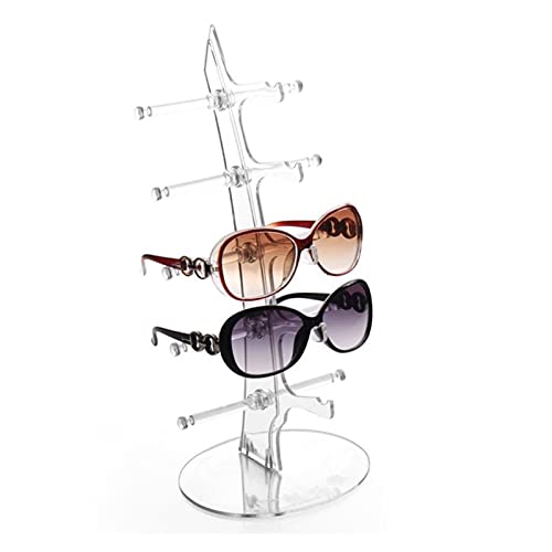 Expositor de gafas de sol de alta transparencia con base sólida negra 2