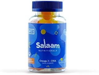 Salaam Nutritionals Halal Gummy Omega 3 + DHA – Healthy, All Natural Children’s