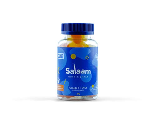 Salaam Nutritionals Halal Gummy Omega 3 + DHA – Healthy, All Natural Children’s