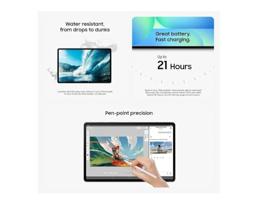 Image of Samsung Galaxy Tab S10 FE+ 13.1 inch Tablet, 128 GB (Silver)