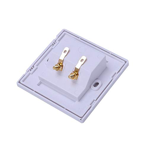 PRAV 3X(86x86mm 2 Binding Post Banana Plug Audio Jack Wall Face Plate Panel Spea P6N3
