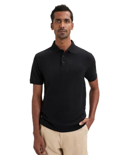 Image of LUDIC Core Polo T-Shirt, Dailymove Collection | Regular Fit | Stand-up Collars | 100% Organic Cotton, 240 GSM | Lightweight & Comfortable |Everyday Essential | Polo T-Shirt for Men