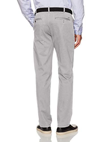 IZOD Men's Saltwater Stretch Flat Front Straight Fit Chino, Cinder Block, 38W x 32L2