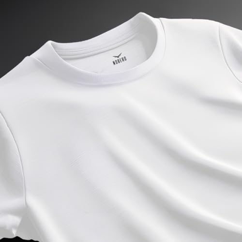 Image of Nobero 100% Cotton Oversized T Shirts for Men Stylish | Oversized Fit | Solid T Shirts for Men 180 GSM Combed Cotton | Round Neck Half Sleeve