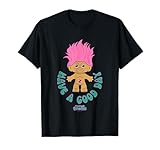 Good Luck Trolls Have A Good Day Cute Pink Troll Chest Logo T-Shirt