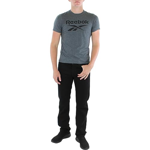 T-shirt Reebok col rond chiné homme aux finitions soignées
