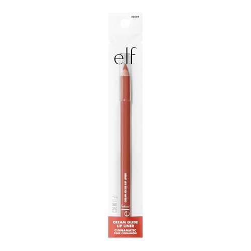 e.l.f. Cream Glide Lip Liner, Creamy High-Pigment, Cinnamatic | Semi-Matte Finish, Creamy Application, Smooth Glide Lip Pencil, Defines & Shapes, Vegan & Cruelty-Free - image 8