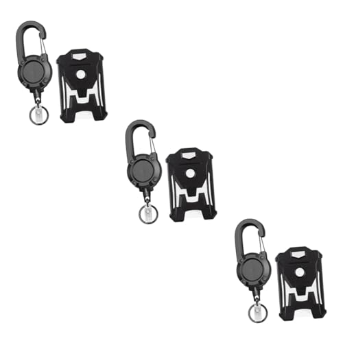 Porte-badge en plastique rigide SHINEOFI avec cordon pour accès bureau et salon