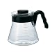 Hario V60 Glass Coffee Server, 700ml, Black