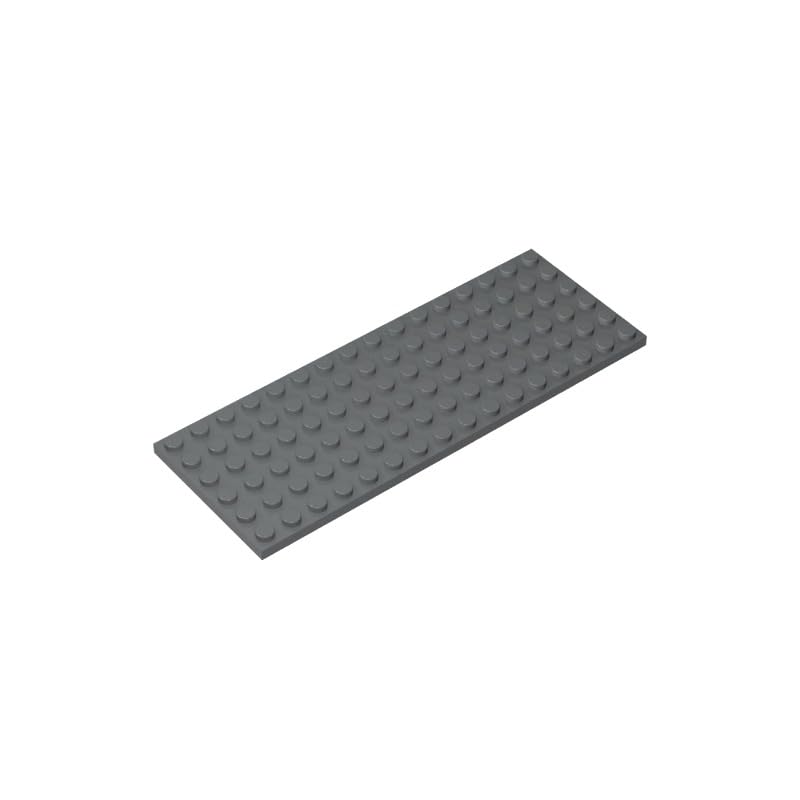 XYEIUGO 3027 Foundation Plate 6x16, Dark Bluish Gray, 10 PCS — image 1