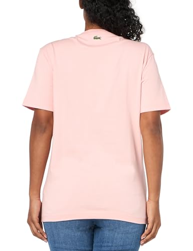 Lacoste Unisex adult Regular Fit Short Sleeve Crew Neck Tee Shirt W Small Croc and Lacoste Graphic on the Front of the Chest2