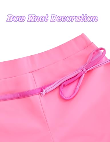 Image of Girls Swimsuits 2 Piece Summer Boyshort Bathing Suit Rash Guard Swimwear for Kids Child Beach with Sun Protection