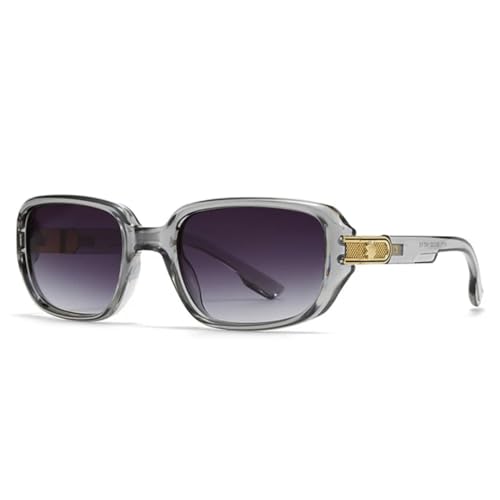 Lunettes de soleil rétro à rivets pour hommes et femmes avec verres dégradés tendance