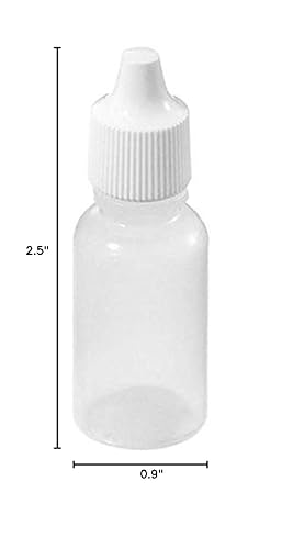 Miniatura 1 de 10PCS 0.5 fl oz Botella de plástico vacía gotero líquido ojo exprimible botellas cuentagotas pequeño gotero