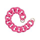 [Xinsheinelry] アクリル財布チェーンフラットチェーンストラップアクリルハンドバッグストラップファッショナブルな交換用財布クラッチハンドルクラフトハンドバッグ装飾