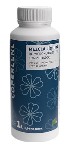 COPERLENE Gluconato de cobre orgánico con efecto bioestimulante líquido las protege al ataque de enfermedades fúngicas y bacterianas uso interior y exterior para plantas ornamentales, arbustos