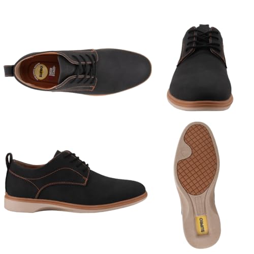 Image of Deer Stags Lisbon Men's SUPRO Radical Rebound Comfort Slip On Dress Oxford for Business, Wedding, Formal - Black - 10.5 Wide