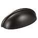 Amazer Cabinet Handle Pulls, Oil Rubbed Bronze Traditional Cabinet & Furniture Knobs Hardware Bin Cup Drawer Handle Pull - 3.07" (78mm) Hole Centers - 10 Pack
