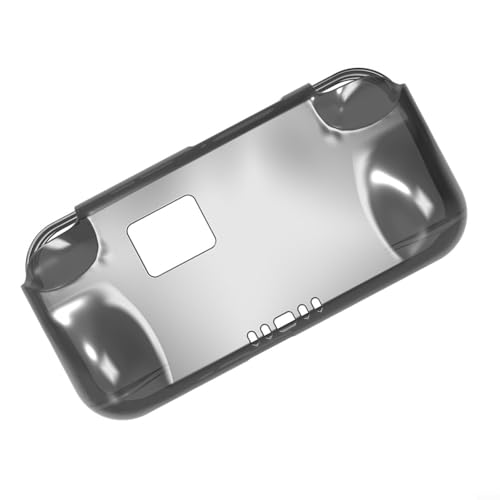 Zeroupshop Schutzhülle für Anbernic RG476H Handheld-Spielkonsole, stoßfest, kratzfest, durchsichtige Hartschale mit Zugang zu Tasten & (durchscheinendes Schwarz)
