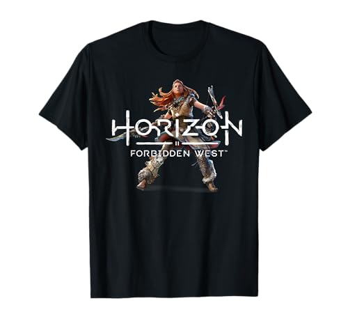 Horizon Forbidden West Aloy Combat Pose Portrait T-Shirt
