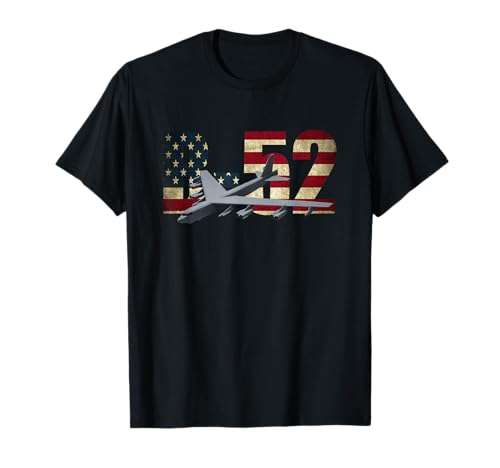 B-52 Stratofortress Bomber Tshirt US American Flag T-Shirt