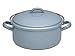 Generyczny Riess, 0130-065, rondel z pokrywą 20 cm, 2 l, Pure Grey, stal emaliowana, szary, 1,297 kg, 20 cm średnicy, 2 litry, 27,4 x 21,8 x 13,6 cm