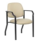 Boss Office Products Guest Chair, 300 lb. Weight Capacity, Beige