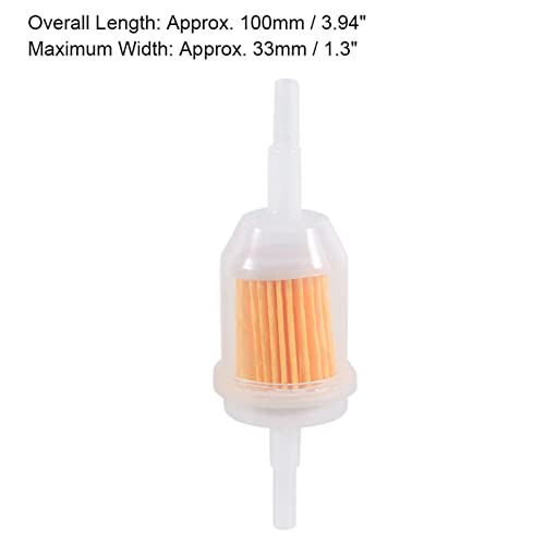 Gas Fuel Filter, High Flow Design, Universal Motorcycle Filter, 1/4 x 5/16 Inch, Clear View, Durable and Reusable, 2-Pack Replacement for Generators, Lawnmowers, ATVs, Motorcycles, Boats, RVs - Image 3