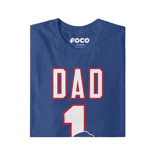 Image of FOCO NFL Mens NFL Team Logo Tee Shirt #1 Dad T-Shirt