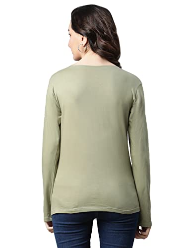 Image of OM SAI LATEST CREATION Women's Plain Lycra with Plain Design on HaOSLC-Sleeve Regular Fit Office wear,Casual wear Top
