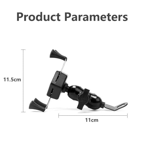 Soporte universal para teléfono de motocicleta anticaídas para espejo retrovisor 3