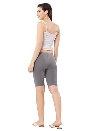 Image of TRASA Women's Cotton Fashion Biker Workout Cycling Shorts, Avialable Sizes: S,M,L,XL,2XL,3XL