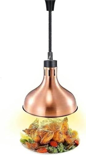 Lampe chauffante de restaurant suspendue et rétractable, matériel professionnel pour buffet