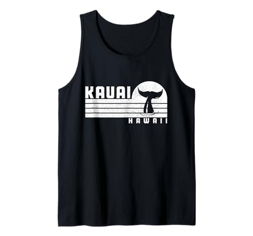 Kauai Hawaii Vintage Islas Hawaianas Avistamiento de Ballenas Camiseta sin Mangas