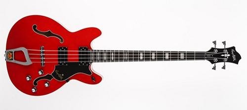 Viking Bass WCT Wild Cherry Transparent - Semi-Acoustic Bass righthand