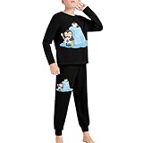 [BFLCWM] パジャマ キッズ かき氷を食べるペンギン 男の子 長袖 長ズボン 子供服 パジャマセット 上下セット 柔らかい 可愛い おしゃれ カジュアル ルームウェア 四季通用 部屋着