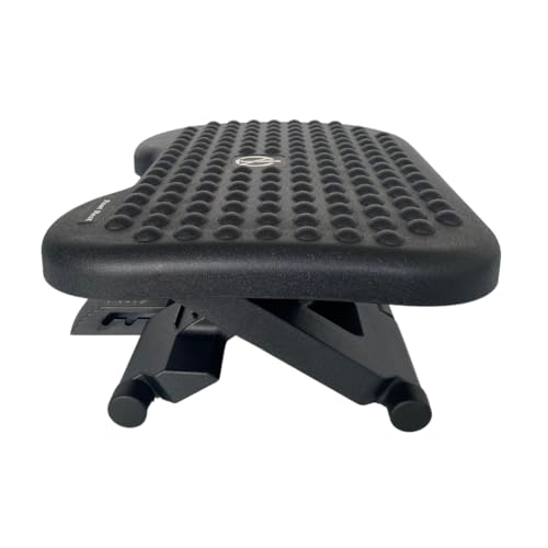 Ergonomic Adjustable Foot Rest | Comfort Foot Stool with Tilting Platform | Ideal for Office, Home, Gaming | Enhanced Posture & Circulation